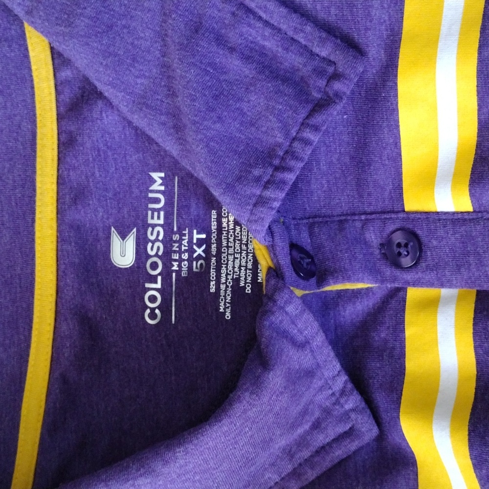 Men's LSU Collared Shirt 5XT